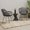 Outdoor Rattan Accent Chair With Metal Legs Outdoor Rattan Accent Chair With Metal Legs