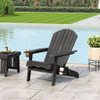 Zenithia - Outdoor Foldable Adirondack Chair With 2 Cup Holders