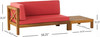 Brava - X Back Corner Bench With Coffee Table Brava - X Back Corner Bench With Coffee Table