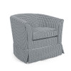 Zeniqua - Upholstered Velvet Swivel Chair With Loose Cover