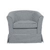 Zeniqua - Upholstered Velvet Swivel Chair With Loose Cover