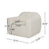 Harmonara - Boucle Upholstered Club Chair With Blind Tufting Harmonara - Boucle Upholstered Club Chair With Blind Tufting