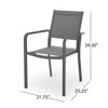Waterfal - Outdoor Aluminum Dining Chair With Mesh Seat (Set of 2) Waterfal - Outdoor Aluminum Dining Chair With Mesh Seat (Set of 2)