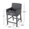 Serenitia - Upholstered Counter Chair With Straight Arm Serenitia - Upholstered Counter Chair With Straight Arm