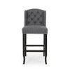 Vienna - Contemporary Fabric Tufted Wingback Counter Stools (Set of 2)