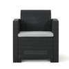 Outdoor Wicker Club Chair With Water Resistance Outdoor Wicker Club Chair With Water Resistance