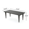 Reflect - Outdoor Dining Table With Rattan Cover - Dark Gray