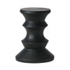 Side Table Modern Concrete Accent Piece - Black