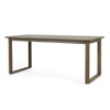Rustic Nash Dining Table With Slat Design - Gray Rustic Nash Dining Table With Slat Design - Gray
