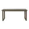 Rustic Nash Dining Table With Slat Design - Gray Rustic Nash Dining Table With Slat Design - Gray