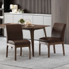 Modern Dining Chair With Upholstery - Dark Brown Modern Dining Chair With Upholstery - Dark Brown