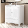 Vintage Style Bathroom Vanity With Sink, Multi Functional Storage, Soft-Closing Door Vintage Style Bathroom Vanity With Sink, Multi Functional Storage, Soft-Closing Door