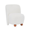 Modern Low Back Accent Upholstered Armless Living Room Chairs, Round Feet Modern Low Back Accent Upholstered Armless Living Room Chairs, Round Feet
