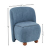 Modern Low Back Accent Upholstered Armless Living Room Chairs, Round Feet Modern Low Back Accent Upholstered Armless Living Room Chairs, Round Feet