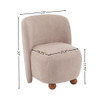 Modern Low Back Accent Upholstered Armless Living Room Chairs, Round Feet Modern Low Back Accent Upholstered Armless Living Room Chairs, Round Feet