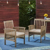 Casa - Acacia Dining Chair Set With Cushions, Casa - Acacia Dining Chair Set With Cushions,