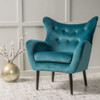 Alyssa - Mid Century Upholstered Arm Chair With Wingback Design Alyssa - Mid Century Upholstered Arm Chair With Wingback Design