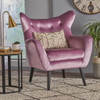 Alyssa - Mid Century Upholstered Arm Chair With Wingback Design Alyssa - Mid Century Upholstered Arm Chair With Wingback Design