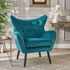 Alyssa - Mid Century Upholstered Arm Chair With Wingback Design Alyssa - Mid Century Upholstered Arm Chair With Wingback Design