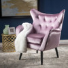 Alyssa - Mid Century Upholstered Arm Chair With Wingback Design Alyssa - Mid Century Upholstered Arm Chair With Wingback Design