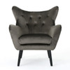 Alyssa - Mid Century Upholstered Arm Chair With Wingback Design Alyssa - Mid Century Upholstered Arm Chair With Wingback Design