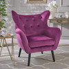 Alyssa - Mid Century Upholstered Arm Chair With Wingback Design Alyssa - Mid Century Upholstered Arm Chair With Wingback Design