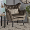 Alyssa - Mid Century Upholstered Arm Chair With Wingback Design Alyssa - Mid Century Upholstered Arm Chair With Wingback Design