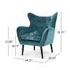 Alyssa - Mid Century Upholstered Arm Chair With Wingback Design Alyssa - Mid Century Upholstered Arm Chair With Wingback Design
