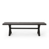 Modern Aluminum Outdoor Dining Bench With X Base Modern Aluminum Outdoor Dining Bench With X Base