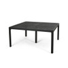 Outdoor Modern Aluminum Dining Table With Woven Accents Outdoor Modern Aluminum Dining Table With Woven Accents