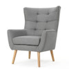 Club Chair With Rubberwood Legs Club Chair With Rubberwood Legs