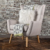 Club Chair With Rubberwood Legs Club Chair With Rubberwood Legs