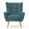 Club Chair With Rubberwood Legs Club Chair With Rubberwood Legs