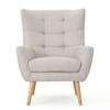 Club Chair With Rubberwood Legs Club Chair With Rubberwood Legs
