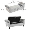 Luxurious Velvet Multifunctional Storage Ottoman Bench With Pillow Luxurious Velvet Multifunctional Storage Ottoman Bench With Pillow