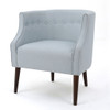 Contemporary Upholstered Club Chair With Button Tufting Contemporary Upholstered Club Chair With Button Tufting
