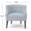 Contemporary Upholstered Club Chair With Button Tufting Contemporary Upholstered Club Chair With Button Tufting