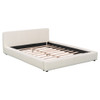 Stylish Upholstered Bed With Birch Wood Frame