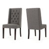 Sophisticated Tufted Dining Chair With High Back Design Sophisticated Tufted Dining Chair With High Back Design