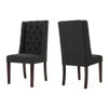 Sophisticated Tufted Dining Chair With High Back Design Sophisticated Tufted Dining Chair With High Back Design