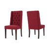 Sophisticated Tufted Dining Chair With High Back Design Sophisticated Tufted Dining Chair With High Back Design