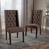 Sophisticated Tufted Dining Chair With High Back Design Sophisticated Tufted Dining Chair With High Back Design
