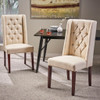 Sophisticated Tufted Dining Chair With High Back Design Sophisticated Tufted Dining Chair With High Back Design