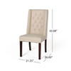 Sophisticated Tufted Dining Chair With High Back Design Sophisticated Tufted Dining Chair With High Back Design
