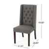 Sophisticated Tufted Dining Chair With High Back Design Sophisticated Tufted Dining Chair With High Back Design