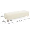 Contemporary Ottoman With Foam Cushion And Durable Upholstery Contemporary Ottoman With Foam Cushion And Durable Upholstery