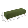 Contemporary Ottoman With Foam Cushion And Durable Upholstery Contemporary Ottoman With Foam Cushion And Durable Upholstery