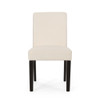 Contemporary Dining Chair With Upholstered Seating And Tapered Legs Contemporary Dining Chair With Upholstered Seating And Tapered Legs