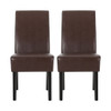 Contemporary Dining Chair With Rubberwood Legs (Set of 2)