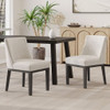 Modern Dining Chair With Durable Fabric Upholstery And Sturdy Wooden Frame (Set of 2)
